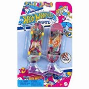 Resim Hot Wheels Skate Retro Temalı İkili Parmak Kaykay ve Ayakkabı Paketleri HXL19 
