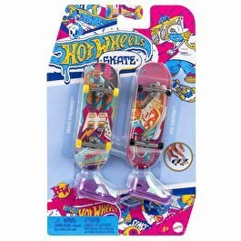 Resim Hot Wheels Skate Retro Temalı İkili Parmak Kaykay ve Ayakkabı Paketleri HXL19 