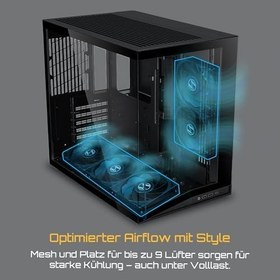 Resim Lian Li O11 Dynamic Mini V2 Siyah Mid Tower ATX Kasa (G99.O11DMIV2X.00) 