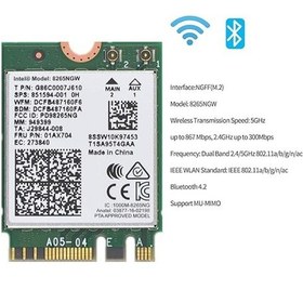 Resim Intel 8265ngw Wi-fi Modül / Kablosuz Ağ Adaptörü Pcıe / 802.11ac Dual Band 