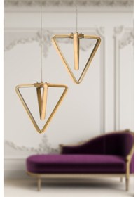 Resim Begüsa Barış 3 Renk Ledli 2 Li Avize Eskitme 