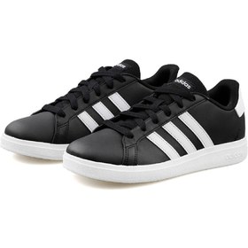 Resim adidas Grand Court 2,0 K Genç Tenis Ayakkabısı GW6503 Siyah 