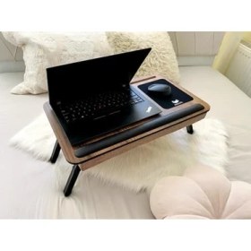 Resim Storemax Axolotl Plus Lidya Telefon Tablet Bölmeli Katlanır Ayaklı Minderli Laptop Sehpası Bilgisayar Çalışma Masası 