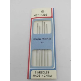 Resim Gördur 5 Adetli Yorgan Iğnesi Dikiş Iğnesi 1 Kart 