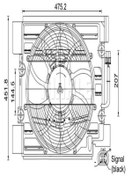 Resim Genel Markalar Mahle Acf24000s (8EW351040-111) Klima Fan Motoru ( Bmw 5 Seri E39 - M52-m54 ) (WH495477) 