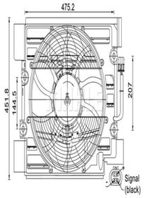 Resim Genel Markalar Mahle Acf24000s (8EW351040-111) Klima Fan Motoru ( Bmw 5 Seri E39 - M52-m54 ) (WH495477) 