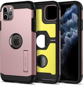Resim Spigen iPhone 11 Pro İle Uyumlu Kılıf Tough Armor Xp Rose Gold 