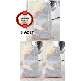 Resim 3 Adet Lüx Büyük 60x80 Perde Ve Çamaşır Yıkama Filesi Diğer 
