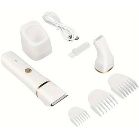 Resim Willowhaven Kablosuz Köpek Tıraş Makinesi Beyaz Çift Bıçaklı Düşük Sesli Evcil Hayvan Kürk Trimmerı 