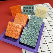 Resim Mor Silikon Sabun Kalıbı - Zengin Çiçek Deseni, DIY Sabun Yapımı İçin Mükemmel - El Sanatçıları ve DIY Tutkunları İçin İdeal Hediye, Sabun Yapımı Kalıbı | Sanatsal Sabun Kalıbı | Dayanıklı Sabun Kalıbı 