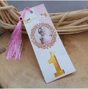 Resim Kişiye Özel Fotoğraf Baskılı 1 Yaş Kitap Ayracı Doğum Gü 30 Adet 