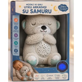 Resim Kasımoğulları Concept Müzikli ve Işıklı Uyku Arkadaşı Su Samuru -peluş Bebek Uyku Oyuncağı 