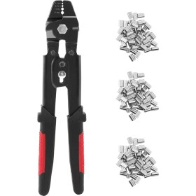 Resim Quueppty Tel Halat Sıkma Aleti Tel Halat Sıkıştırma Sıkma Aletleri Sıkma Kovanlı Balıkçılık Pensesi Kiti (Yurt Dışından) 