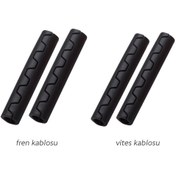 Resim Brakco Bisiklet Kablo Koruma - Mbp-49/50, 4'lü Set, Siyah 