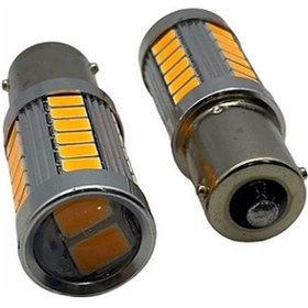 Resim 12V 93 Ampul 33 Ledli Turuncu Yakın Tırnak Canbus Mercekli 2 A N11.2813 