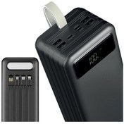 Resim Powerway Tx60 Siyah 60000 Mah Çoklu Çıkış Dijital Göstergeli Ekstra Kablolu Powerbank 