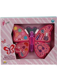 Resim Pretty Pinky Kelebek Şekilli Oyuncak Güzellik ve Makyaj Seti 