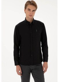 Resim U.s. Polo Assn. Goxreg025k Siyah Erkek Gömlek 2225434 Siyah 