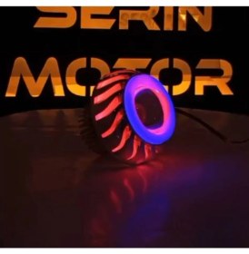 Resim GMS Cg Modifiye Nikel Angel Far Montajlı+Nikel Çift Telli Benzin Göstergesiz Km Saati Seti 