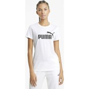 Resim Puma ESS Logo Tee Beyaz Kadın Kısa Kol T-Shirt 