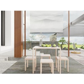 Resim Yonca Piknik Masa Takımı Ahşap 