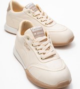 Resim CCWAY AYAKKABI Bağcıklı Kadın Spor Ayakkabı; BEJ VİZON 