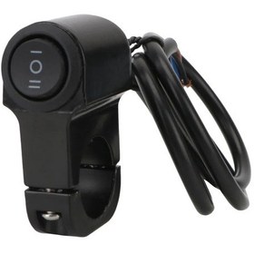 Resim Siyah-12v Motosiklet Far Anahtarı Spot Sis Işık Düğmesi Retro Moto Pit Dirt Bike Motosiklet Aksesuarları Atv Gidon 22 Cm 