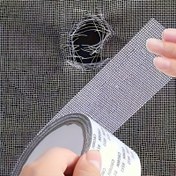 Resim Dayanıklı Kendinden Yapışkanlı File Yama Tamir Kiti, Yırtıklar ve Delikler, Böcek ve Sivrisinek Ağı, Ev Kullanımı, Kumaş Uyumlu, Su Geçirmez Olmayan Vinil Malzeme 