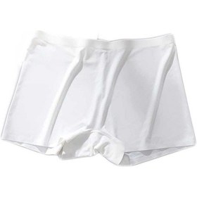 Resim Kadın Dikişsiz Görünmez İz Yapmaz Mini Şort Boxer Beyaz Altın - Lacivert 