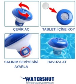 Resim Watershut Büyük Boy Klor Dispanseri Yüzer Tip Dozaj Ayarlı 