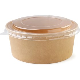 Resim Miyo Ambalaj 750 cc Kraft Karton Salata Kasesi 50'li Paket 