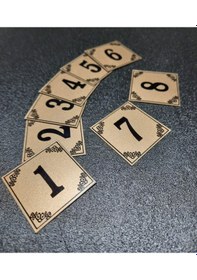 Resim Posta Kutusu Numaraları 4X4 Cm Yapışkanlı No 1'Den 8 E 