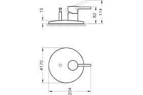 Resim Artema Minimax S A42210 Ankastre Banyo Bataryası, Sıva Üstü, Krom 