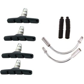 Resim Sarissa Bisiklet Fren Papuç Pipo Körük Set Fren Eğri Boru Seti 