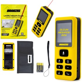 Resim Branzeg Lazer Metre Ölçüm Mesafesi 80M Sesli Anlatım 