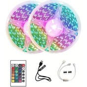 Resim 10M Şerit LED Iç Mekan Renkli Rgb Şerit LED Kumandalı 