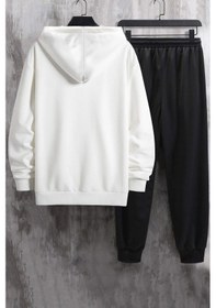 Resim Unisex Nope Baskılı Eşofman Takımı Beyaz 