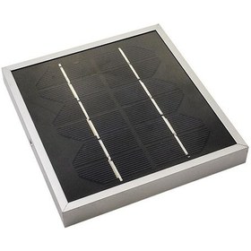 Resim 6 V 600ma Su Geçirmez Solar Panel - Alüminyum Kasa 130x130 MM 