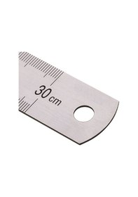 Resim YSB 30 Cm Çelik Cetvel Inç Ölçülü 