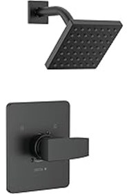 Resim SanalAMCA Store Faucet 14 Serisi Mat Siyah Duş Bataryası, Tek Sprey Dokunma Temiz Siyah Duş Başlıklı Duş Döşeme Seti 