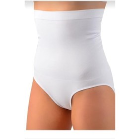 Resim 890 Kadın Karın Ve Kalça Toparlayıcı Dikişsiz Slip Korse Tekli Beyaz 