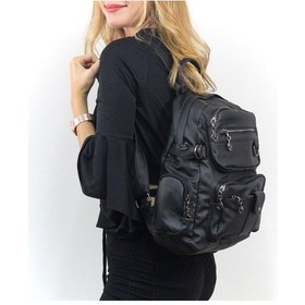 Resim Nas Bag Kadın Sırt Çantası Siyah Yıkamalı Siyah 