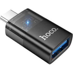 Resim Hoco. UA36B Tak Çalıştır Type-C to USB 3.0 Dönüştürücü - Siyah 