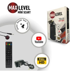 Resim Max Level Tüm Televizyonlara Uyumlu (Tüplü Ve Ldd) Scart Hd Uydu Alıcısı 