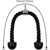 Resim Elmpaly Çift Başlı Kol Lastiği Triceps Push Down Ve Kas Geliştirme Direnç Bandı 