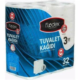 Resim FLODEX TUVALET KAĞIDI 32 Lİ 3 KATLI Renksiz 