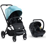 Resim Kraft Mila (Mika) BT Travel Bebek Arabası Siyah Yeşil 