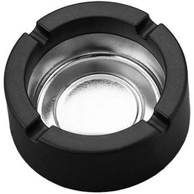 Resim 25 Adet Çelik 9 Cm Siyah Kafe Restaurant Lokanta Yuvarlak Kül Tablası Küllük 