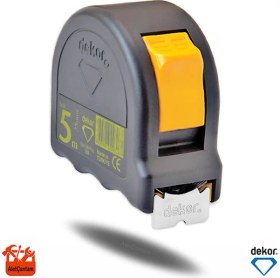 Resim Dekor Şerit Metre Çelik Metre Soft Siyah 5 mt x 25 mm 