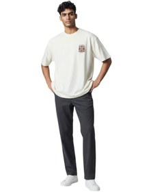Resim Cazador 44935 Erkek Bisiklet Yaka Iklet Yaka T-shirt Beyaz 
